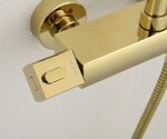 SAPHO - DAKAR sprchový sloup s termostatickou baterií, zlato SZ139