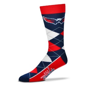 For Bare Feet Pánské Ponožky Washington Capitals Graphic Argyle Lineup Socks
