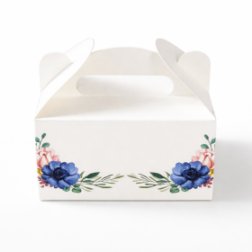 Výslužková krabice s rukojetí Blue 13x9x7cm