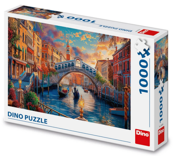 Puzzle Malované Benátky 1000 dílků