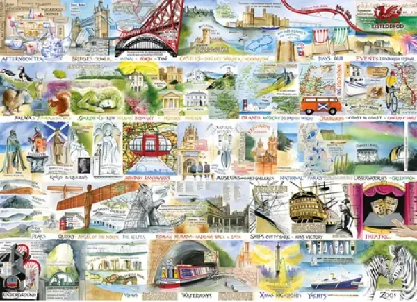GIBSONS Puzzle Britské a brilantní