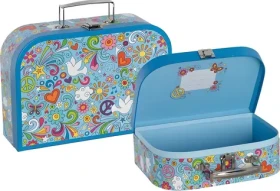 GOKI Set kufříků Love Peace 2 ks / Karton, kov / od 3 let (51444)