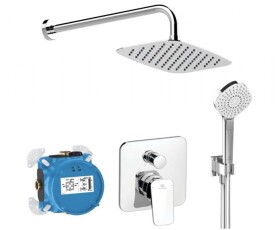 IDEAL STANDARD - CeraPlan Sprchový set s baterií pod omítku, s tělesem, 3 proudy, 30x20 cm, chrom BD195AA