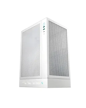 Deepcool CH170 DIGITAL bílá / PC skříň / Mini-ITX / Digitální displej / Mesh / bez zdroje (R-CH170-WHNPI0D-G-1)