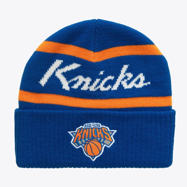 Mitchell & Ness Pánská zimní čepice New York Knicks NBA Head Coach Knit