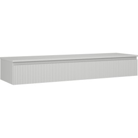 MEXEN/S - Rivel koupelnová skříňka pod umyvadlo 160 cm s deskou, 1 šuplík, reliéf , šedá mat 91A20-16023-1-BFC62