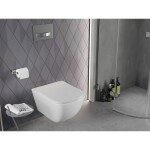 MEXEN - Timo Závěsná WC mísa Rimless Tornado, bílá lesk 3365XX00T