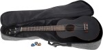 Cascha HH 2305 Premium Mahogany Ukulele Set Black