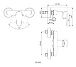 IDEAL STANDARD - Cerafine O Sprchová nástěnná baterie, černá BC499XG