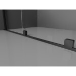 MEXEN/S - Velar L sprchový kout, posuvné dveře 90 x 80, dekor, černá 871-090-080-33-70