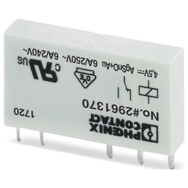 Phoenix Contact REL-MR- 4,5DC/21AU miniaturní relé, 4.5 V/DC, 1 přepínací kontakt, 10 ks