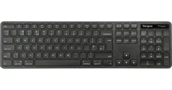 Targus AKB873NO EcoSmart černá / Bezdrátová klávesnice / Bluetooth 5.0 / antibakteriální / Nordic (AKB873NO)