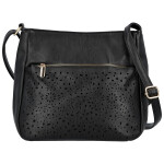 Trendy dámská koženková crossbody kabelka Orma, černá