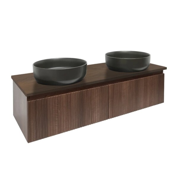 Koupelnová skříňka s krycí deskou SAT Evolution 118x30x44,8 cm ořech mat SATEVO120NAD SATEVO120NAD
