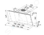 FRANKE - Smart Odsavač par FSMA 605 BK, šířka 60 cm, černé sklo 110.0377.736