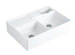 VILLEROY & BOCH - Keramický dřez 90x63 cm, CeramicPlus, alpská bílá 632391R1