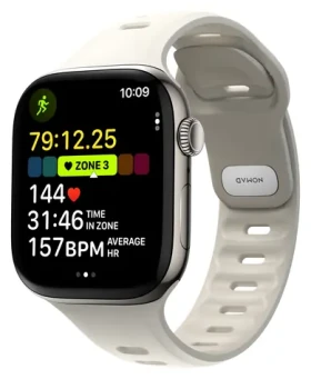 Nomad Tempo Band driftwood / Řemínek pro Apple Watch / 45-46 mm / FKM guma / Voděodolný (NM009766858)
