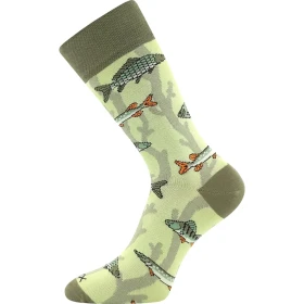 VOXX Ponožky slabé fishing LOVIX 02 s rybářskými motivy RYB (3 páry) 47-50 126283