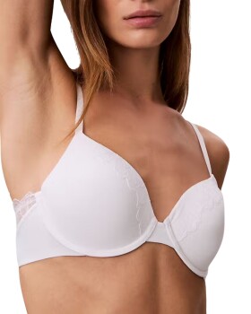 Dámská podprsenka Calvin Klein QF8443 LIGHT LINED PERFECT bílá