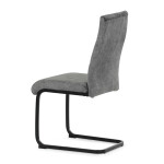 Židle jídelní, šedý samet, černá pohupová podnož