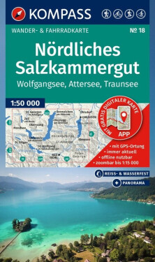 Severní Salzkammergut 1:50 000 / turistická mapa KOMPASS 18