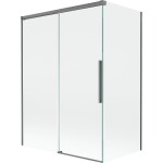 MEXEN/S - Rox vanová zástěna 2-křídlová posuvná 120 + 70 x 150, transparent, grafit metal 8C9-120-070-95-00