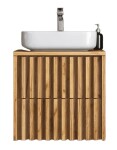Koupelnová skříňka s krycí deskou SAT Delano 60x46 cm dub mat DELANO60ZDDE DELANO60ZDDE