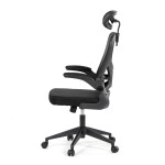 Kancelářská židle, houpací mechanismus, černá, KA-K2021 BK