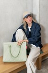 Stylová kabelka Reisenthel Daily Shopper Puffer iced matcha