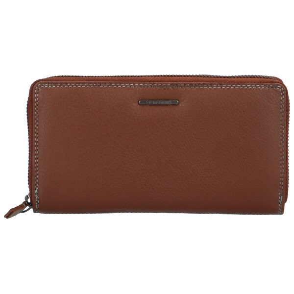 Stylová dámská kožená peněženka Bellugio Elisana, hnědá