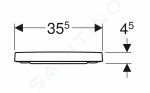 GEBERIT - Selnova Square WC sedátko, duroplast, bílá 501.555.01.1