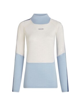ICEBREAKER Wmns Merino 200 Oasis+ LS High Neck, Zincblu/Ecru Heather/Dawn/Cb velikost: XL