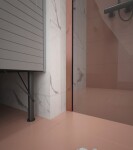 Erga Paris, stabilizační vzpěra pro sprchové zástěny o tloušťce skla 8mm, délka max. 100% 150cm, měděná matná, ERG-V02-PARIS-BAR-CO