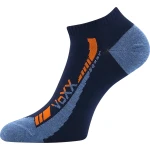 VOXX Ponožky krátké slabé REX 19 bavlněné TMAVĚ MODRÉ (3 páry) 35-38 125594