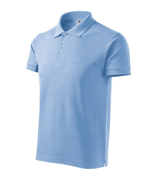 Cotton Heavy polokošile pánská nebesky modrá M