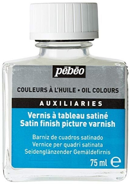Saténový malířský lak pro olejové barvy Pébéo 75ml