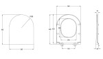 Kielle - WC sedátko, Softclose, EasyLock, Slim, bílá 30415002