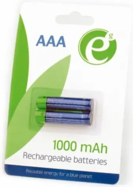 Gembird Nabíjecí baterie AAA 1000 mAh 2 ks / Baterie / Ni-MH / 1,2 V (EG-BA-AAA10-01)