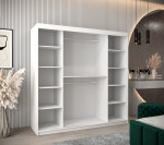 Šatní skříň Abi V4 Barva korpusu: Černá, Rozměry: 150 cm, Dveře: Černá