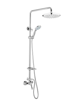 JB Sanitary Sprchová sestava s baterií TIRA rozteč 150mm, průměr 20cm - ABS, s příslušenstvím SD 61 911 14 3