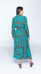 Benedict Harper Woman's Dress Mia Brown Flowers