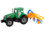 Mamido Traktor s rozmetačem sena třecí pohon zelený