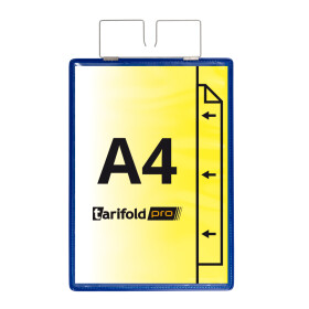 Djois zpevněná identifikační kapsa se závěsem, A4, modrá, 10 ks