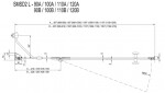 RAVAK - SmartLine Sprchové dveře dvoudílné SMSD2-120 B-L, 120-122 cm, levé, chrom/čiré sklo 0SLGBA00Z1