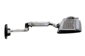 ERGOTRON KEYBOARD ARM,WITH 9 EXTENSION,WALL MOUNT,Polished Aluminum - nástěnný držák pro klávesnici a myš, silver (45-246-026)