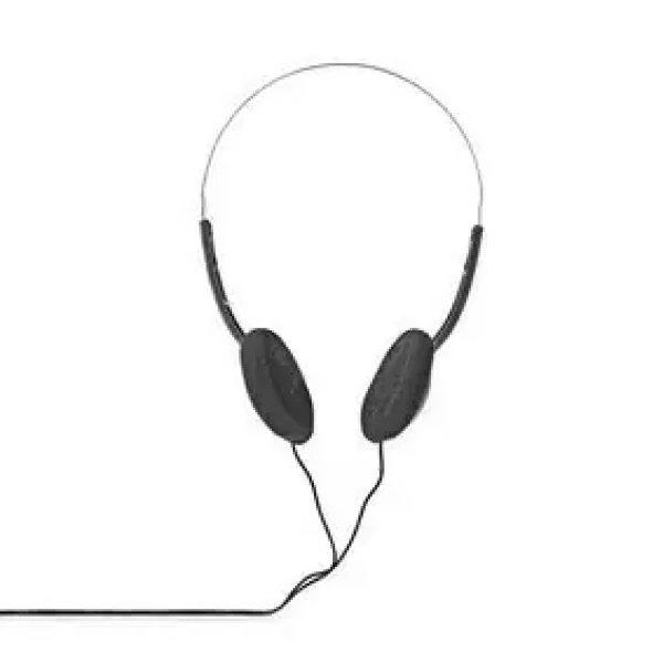 Nedis Kabelová sluchátka na uši černá / 3,5 mm / Délka kabelu: 1.20 m (HPWD1101BK)