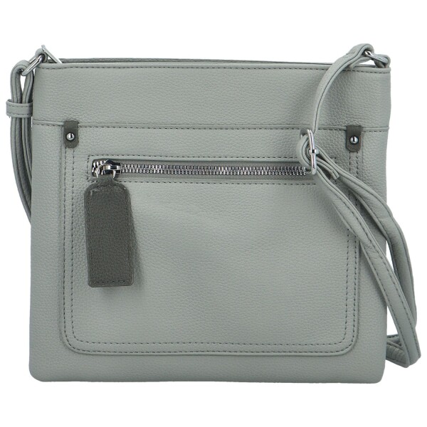 Stylová dámská koženková crossbody kabelka Walida, šedá