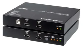 ATEN HDMI Dual View Extender / KVM extender / USB / HDBaseT 2.0 / 2x LAN (CE824-AT-G)