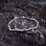 Pánský ocelový náramek Carlo - chirurgická ocel, Stříbrná 21 cm