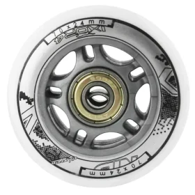 NILS Extreme Sestava bílých PU koleček 70x24 + ložiska ABEC7 (5907695515879)